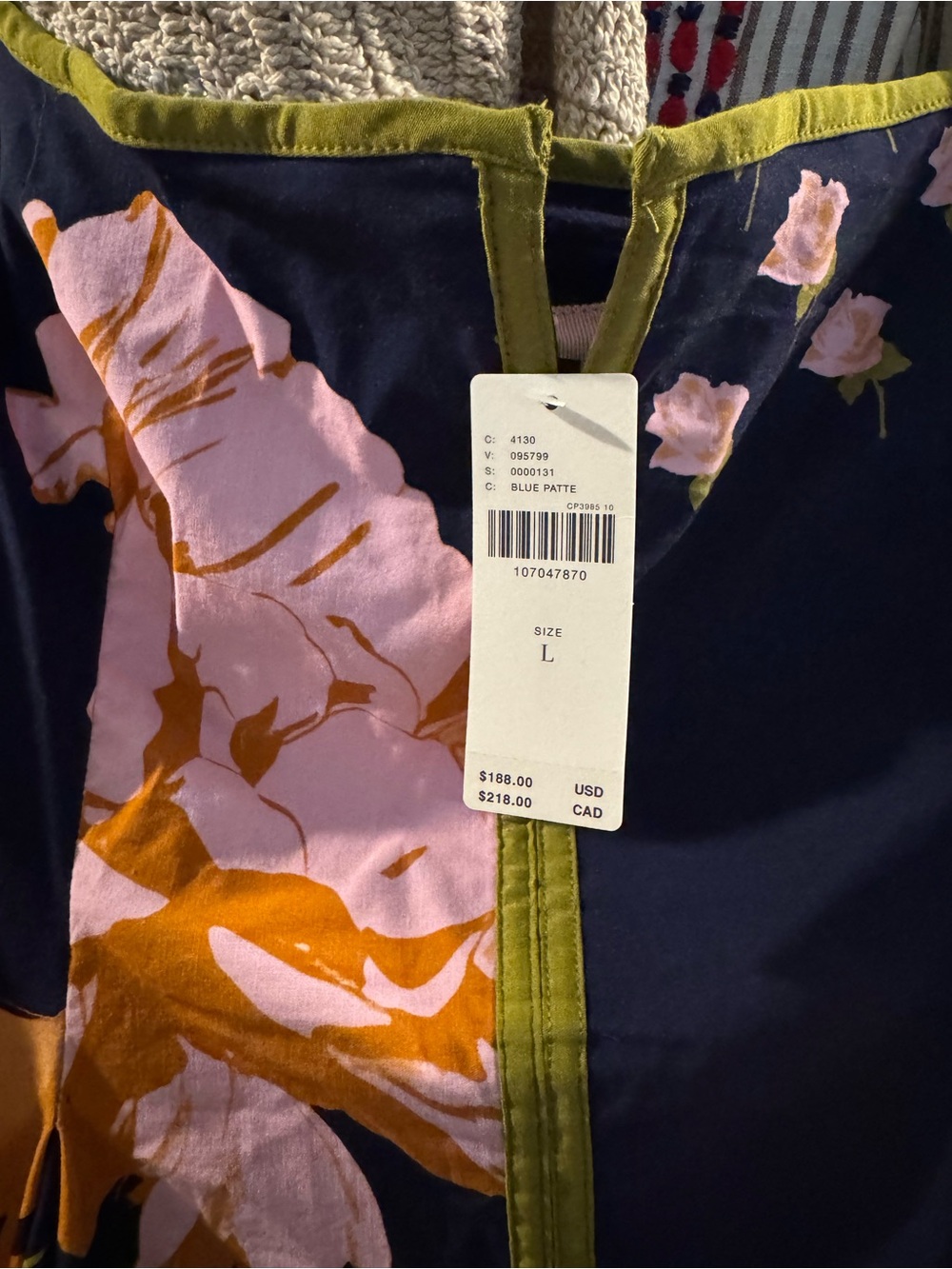 Maeve Navy Floral & Lemon Print Midi Dress - Picture 4 of 5